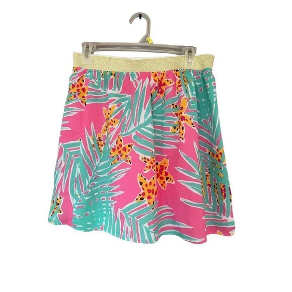 Lilly Pulitzer Womens Multicolor Tropical Leied Coy Mini Skirt Size Medium - Picture 7 of 8